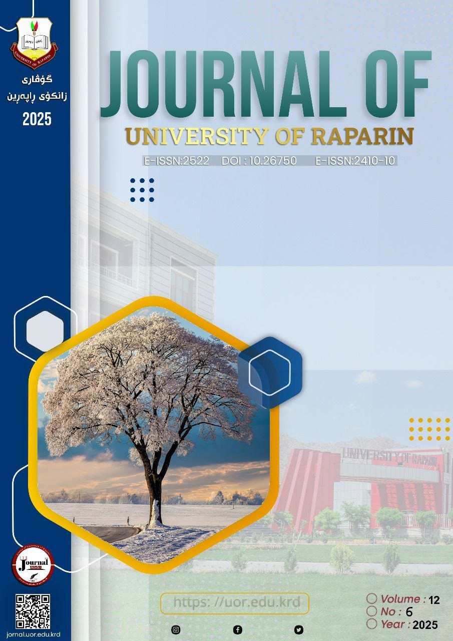 					View Vol. 12 No. 6 (2025): Journal of University of Raparin
				